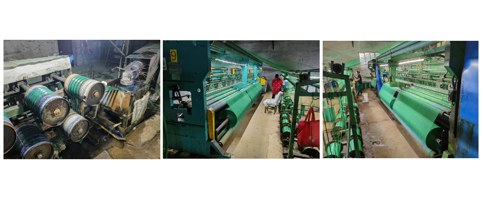 Зеленая квадратная сетка из полипропилена с защитой от ультрафиолета Зеленая квадратная сетка из полипропилена с защитой от ультрафиолета