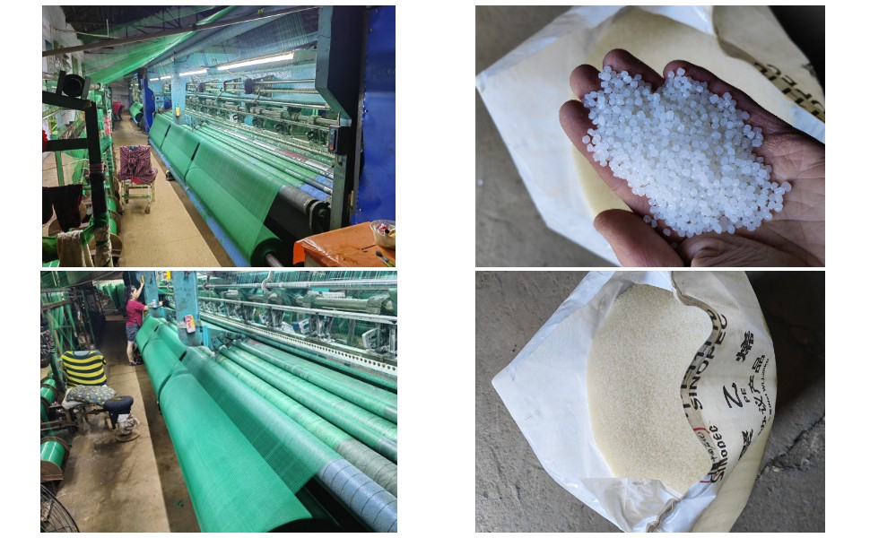 Triangle durable maille 3m de large HDPE protection contre la grêle pour le jardin