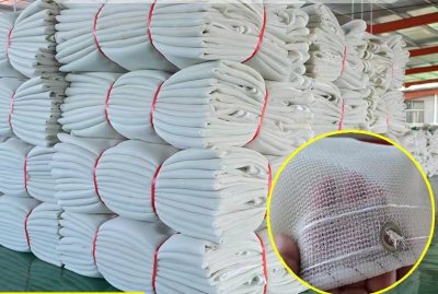 Filet d'échafaudage blanc