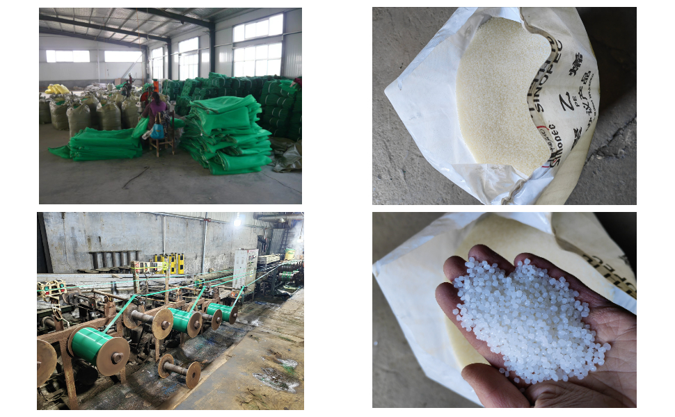 Tissu anti-UV, bord vert, 160 g/m², anti-grêle, usine d'exportation