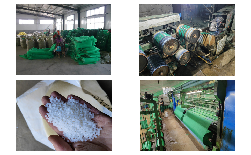 Filet anti-grêle en PEHD original à mailles triangulaires