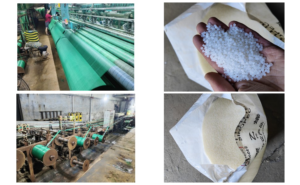 Filet anti-grêle à rayures jaunes de 4 m de large pour Apple