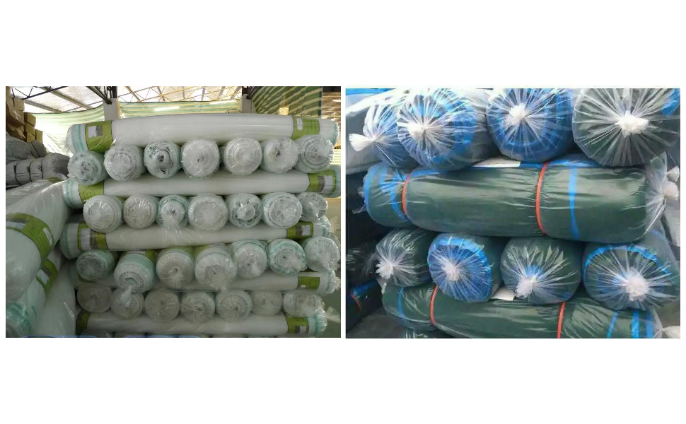 Filet anti-grêle d'usine à rayures noires, largeur 7 m, 50 g/m² Filet anti-grêle d'usine à rayures noires, largeur 7 m, 50 g/m²